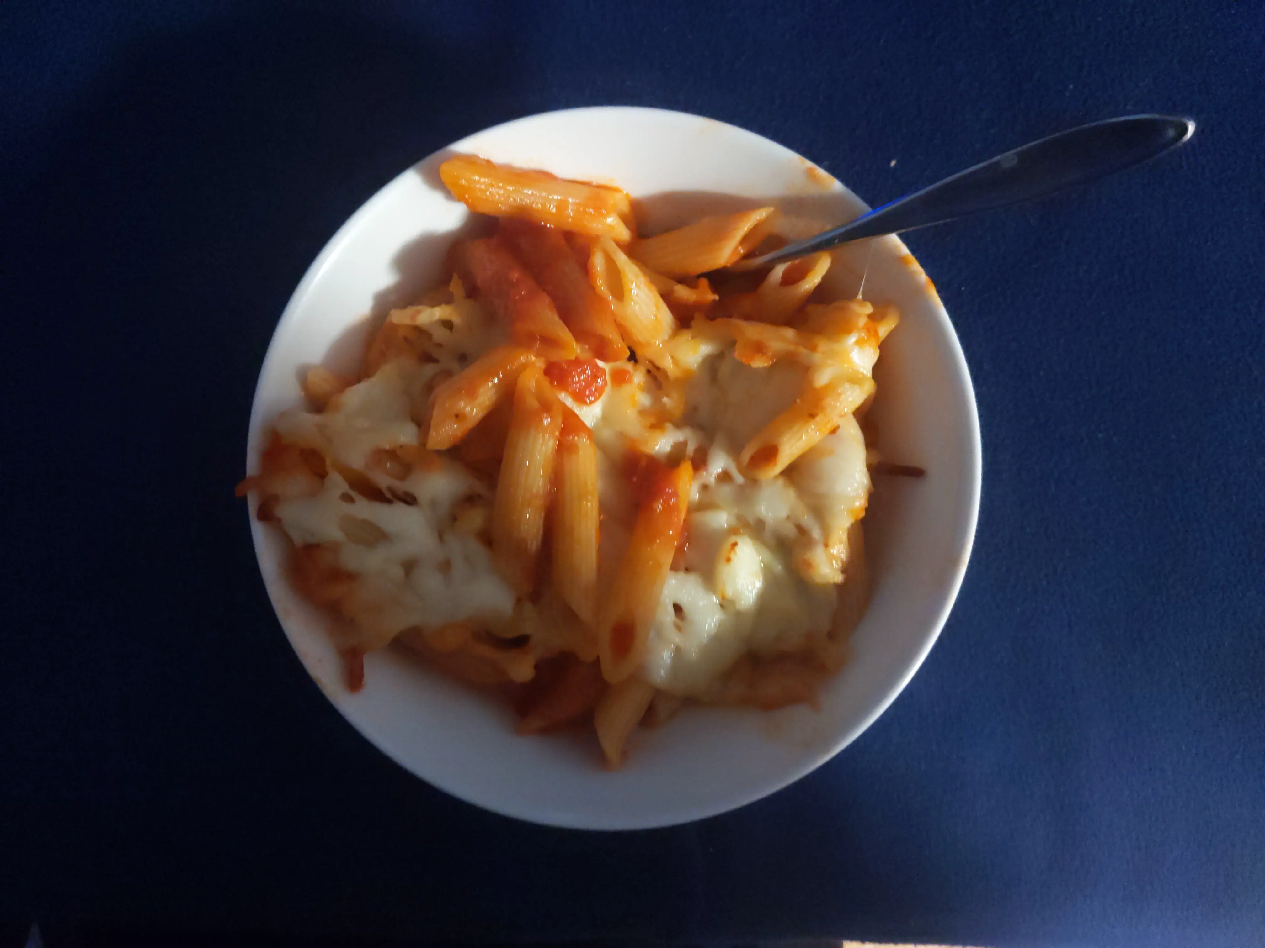 Baked Mostaccioli in Bowl baked mostaccioli in bowl