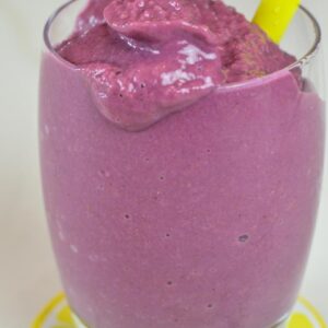 raspberry chocolate chip nice cream