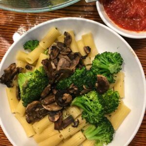 raspberry chocolate chip nice cream