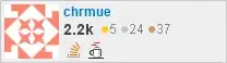 profile for chrmue on Stack Exchange, a network of free, community-driven Q&A sites