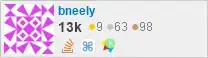 profile for bneely on Stack Exchange, a network of free, community-driven Q&A sites