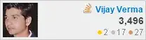 profile for vijay-verma at Stack Overflow, Q&A for professional and enthusiast programmers