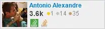 perfil de Antonio Alexandre no Stack Exchange, uma rede gratuita de sites de perguntas e respostas orientadas à comunidade