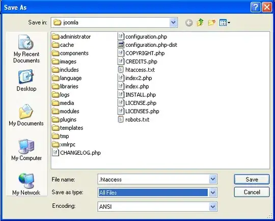 Notepad save as .htaccess