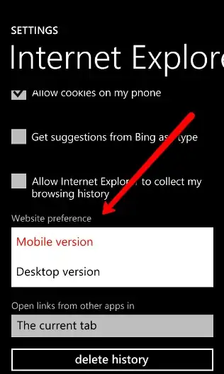 The text field whose value I have edited