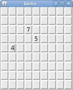 The constraints to set on the view to reproduce issue
