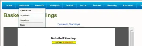 IE Example of menu dropdown hidden