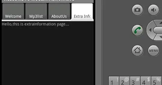 The screenshot of the app without down-scaling at 200%