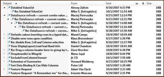 And here is what I get from email