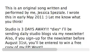 HTML page screenshot