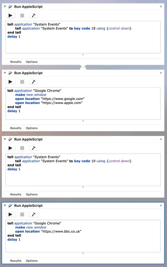 Image after printout environment setting