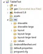 create extra resourse folders like this