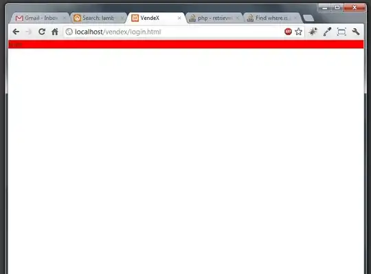 Encircled Red is the problem