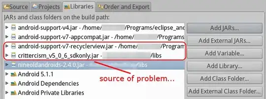 Libraries in your build path