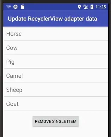 Remove single item
