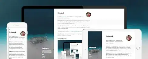 Hydejack Jekyll Theme Screenshot