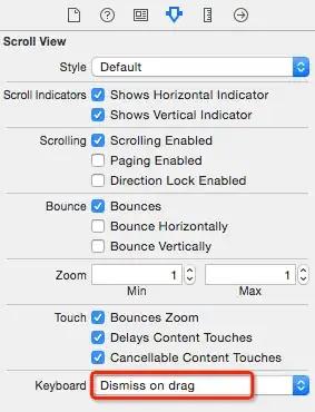 Notice the shifted icon on the menu, which is revealing the background color