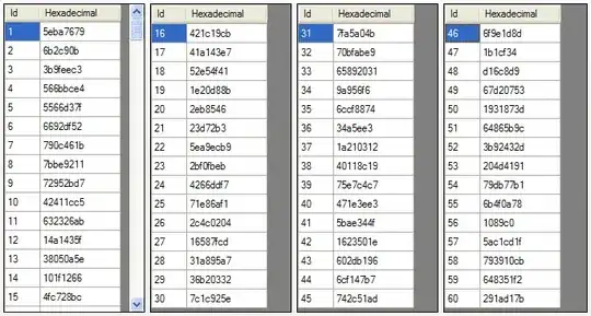 direction of match, from red point