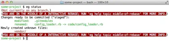 <code>eg status</code> middle-of-rebase demonstration screenshot
