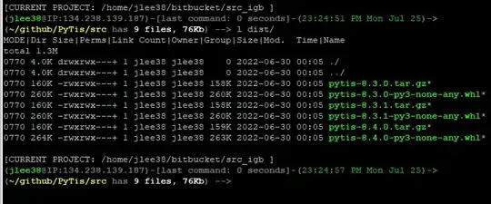 typing l, then a folder name