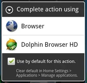 default browser selector