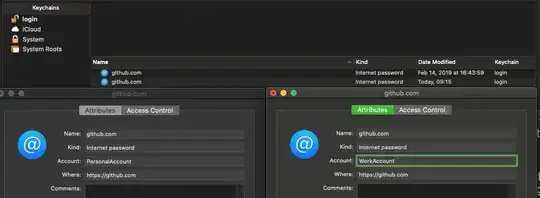 OSX keychain 2 entires for Github