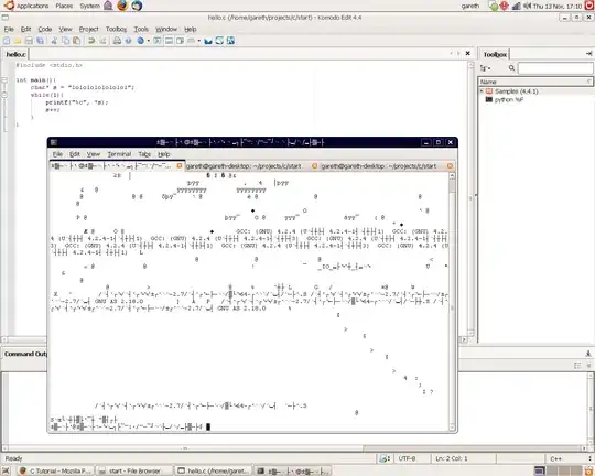 plot with missing values