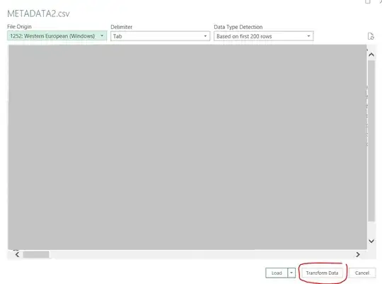 Select File -> Transform Data