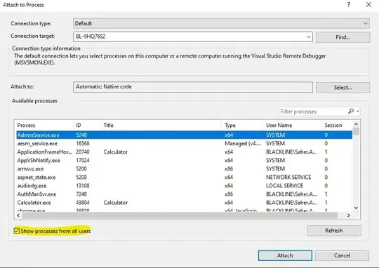 This is the prompt I face at VS2019