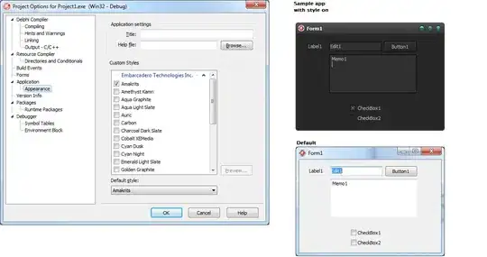 Source and destination table data