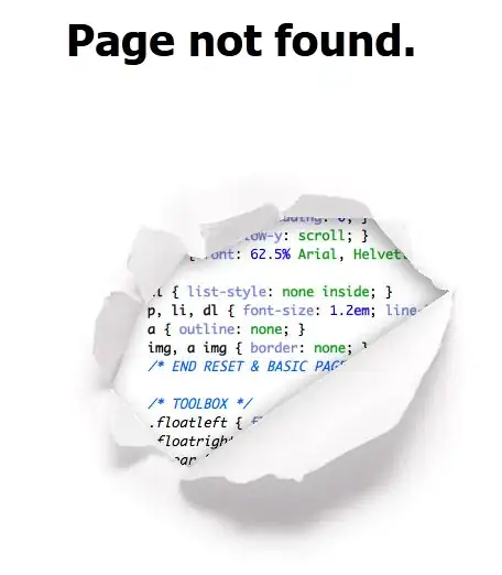 Example of formatted data