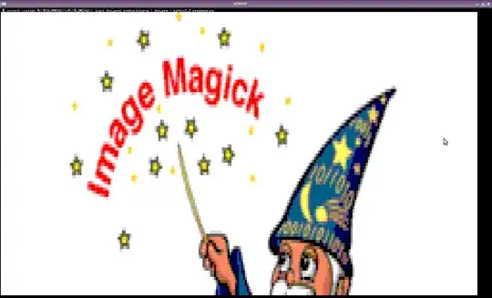 ImageMagick's "logo:" image in Xterm (show picture in new tab for full size viewing)