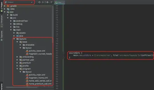 example folder structure