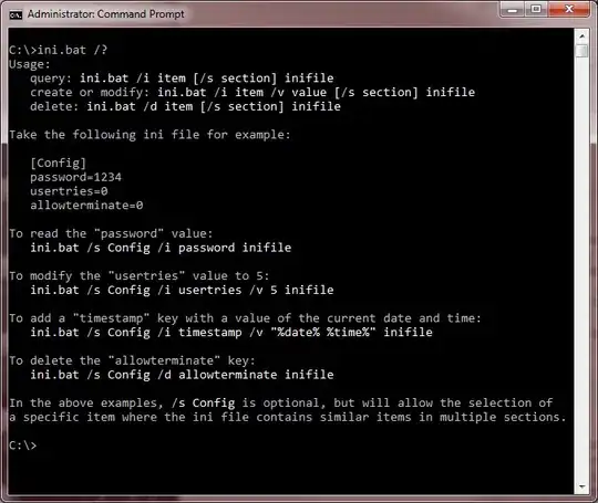 ini.bat usage screen