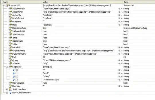 the screenshot of the error
