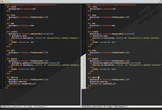 snippets of the website