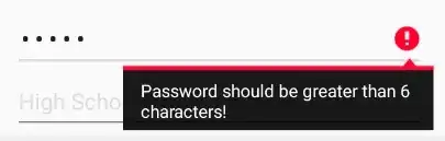 validation returned false