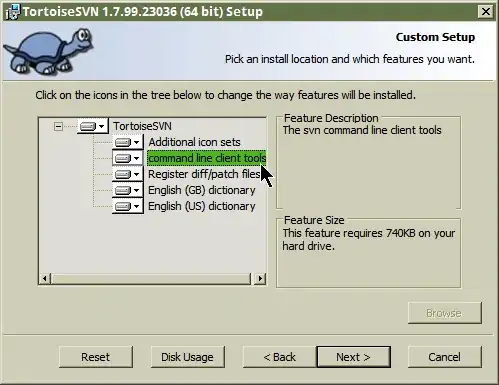 TortoiseSVN install wizard