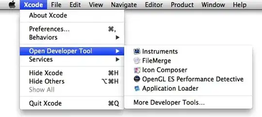 The situation in GIT GUI