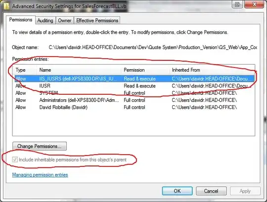 faceted plot with table annotation