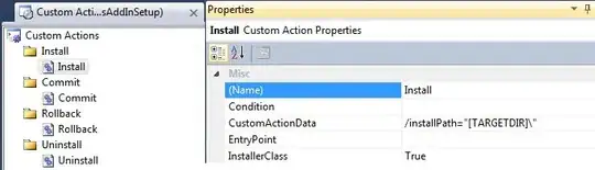 Install custom action