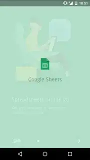 Initial screen which fades off and shows the tutorial