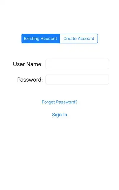 The user is now at the login screen. Inputting the wrong info brings up an alert