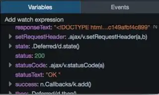 Browser JavaScript inspector