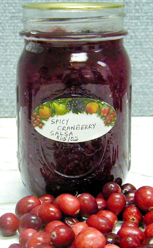 jar of cranberries