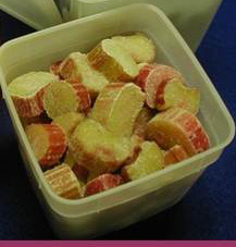 Frozen rhubarb