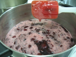 Boiling Cherries into Syrup