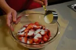 strawberries with sugar