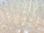 assorted empty canning jars