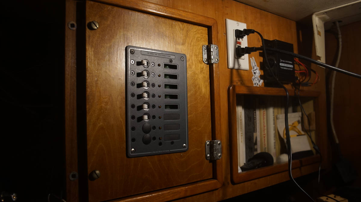 the finished breaker panel door